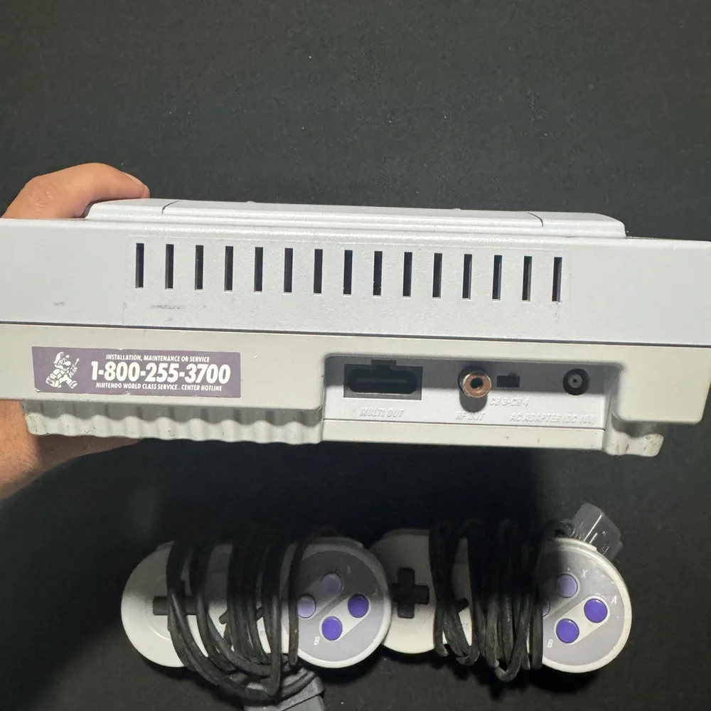 Super Nintendo Entertainment System with Controllers